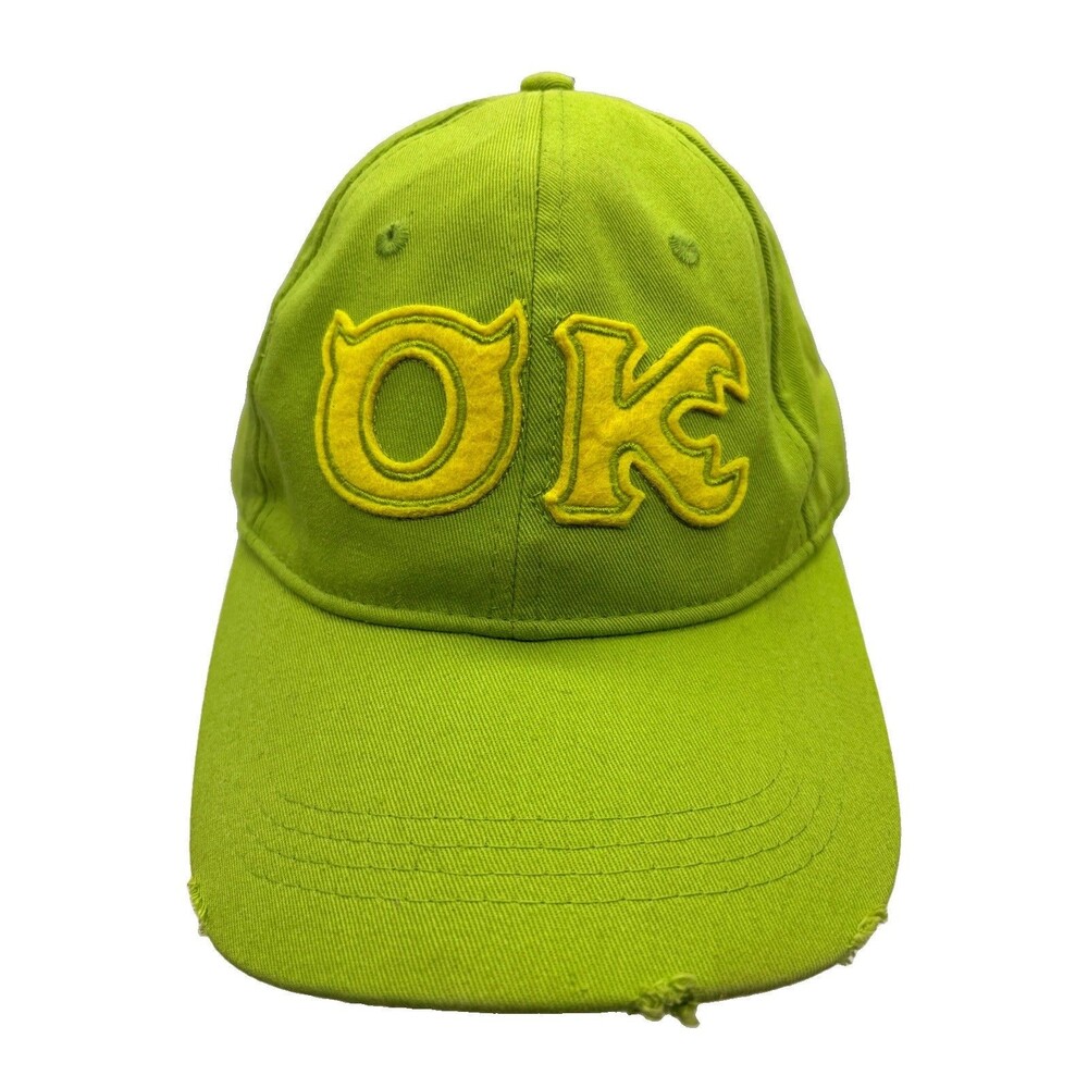 Disney Parks Monsters University Oozma Kappa OK Lime Green Snapback
